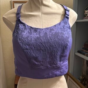 Purple Lace Sports Bra